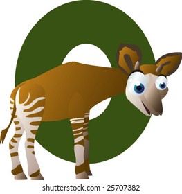 Neueste ABC-Tiere: O ist für Okapi