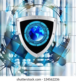 The newest Internet technology.Connection.Cybersecurity.Vector