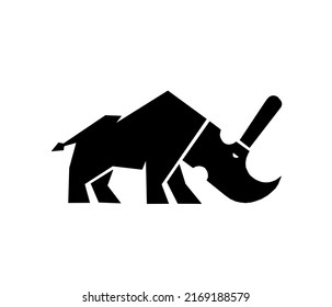 The newest and most beautiful bull, rhino and hammer animal vector images