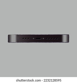 the newest phone port at the bottom