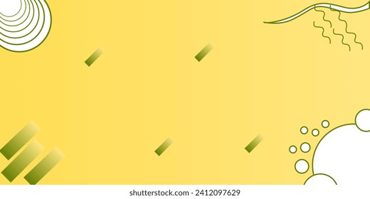 The newest simple and nice vector yellow banner background