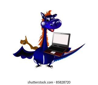 The newest the technology Internet in a year of a dark blue dragon