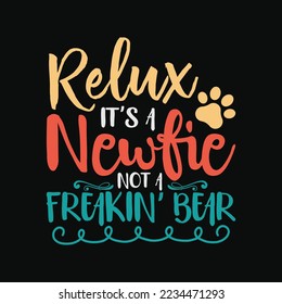 Newfoundland Dog Great Relax Bear