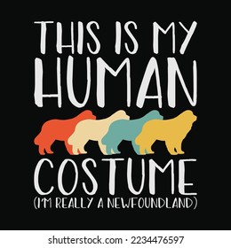 Newfoundland Halloween Human Costume svg design