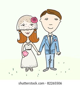 Newly-married couple