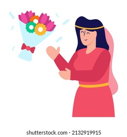 Newlywed flat icon is easy to use and download 


