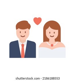 Newlywed icon vector image. Can also be used for Physical Fitness. Suitable for mobile apps, web apps and print media.