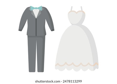 Newlyweds costumes in cute style
