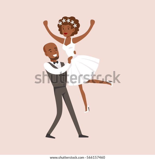 Newlyweds Doing Dirty Dancing Finale At The Wedding\
Party Scene