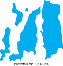 Newport County Map Rhode Island State Stock Vector (Royalty Free ...