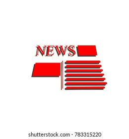 News. 3D icon
