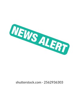 News Alert Rubber Stamp Vector Template