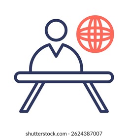News Anchor Icon Element For Design