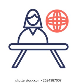 News Anchor Icon Element For Design