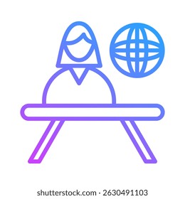 News Anchor Icon Element For Design