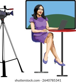 News Anchor Occupation People Action