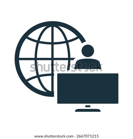 News anchor presenting breaking news on television about global events, international affairs and worldwide updates