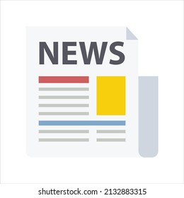 News article vector icon symbol design