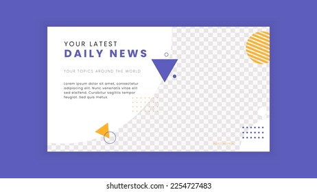 News banner blog template design