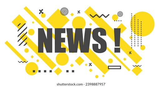 News banner. Banner design  poster. Vector design illustration.