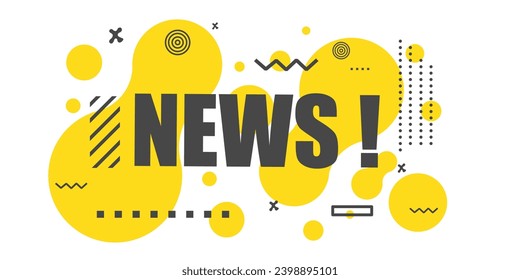 News banner. Social media poster design. Vector design illustration.