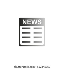 news - black vector  icon
