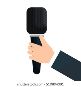 news breaking microphone icon