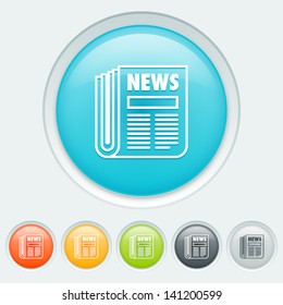 News button in six colors: blue, orange, yellow, green, black and white