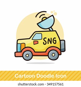 news car doodle