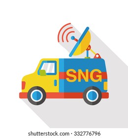 News car flat icon
