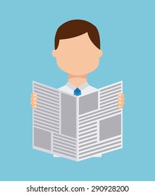 news concept design, vector illustration eps10 graphic 