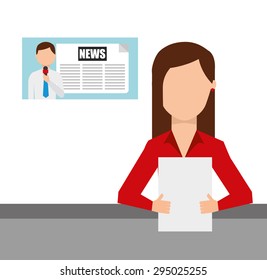 news concept design, vector illustration eps10 graphic 