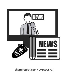 news concept design, vector illustration eps10 graphic 