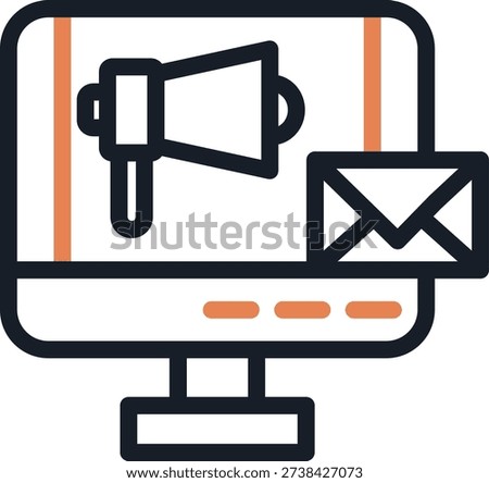 News Coverage Line Due Icon Design