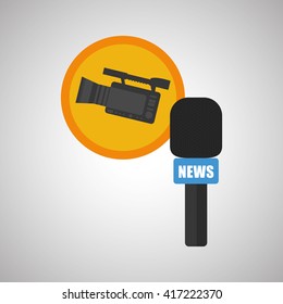 News design. Broadcasting concept. communication icon, vector