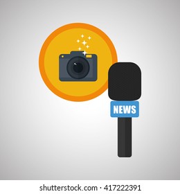 News design. Broadcasting concept. communication icon, vector