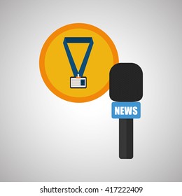 News design. Broadcasting concept. communication icon, vector