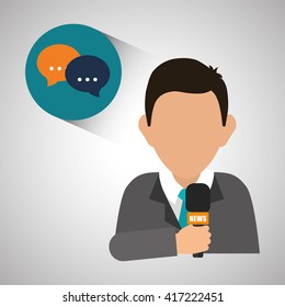 News design. Broadcasting concept. communication icon, vector