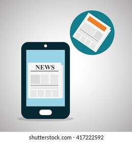 News design. Broadcasting concept. communication icon, vector