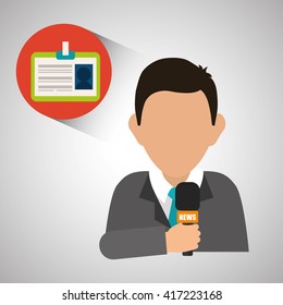 News design. Broadcasting concept. communication icon, vector