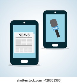 News design. Broadcasting concept. communication icon