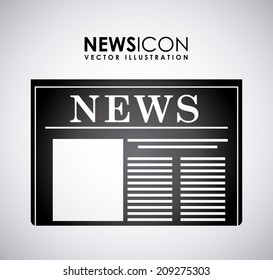 news design over gray background vector illustration