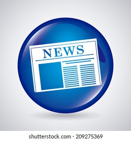 news design over gray background vector illustration