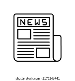 News Events Icon In Vector. Logotype