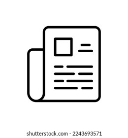 News and Events icon in vector. Logotype