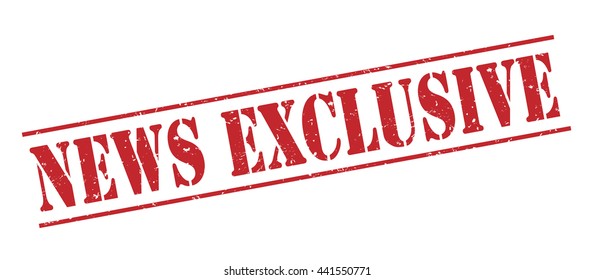 news exclusive vector stamp on white background