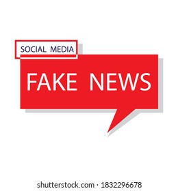 News fake. Posting a lie on social media. Deception of the mass media. Vector illustration.