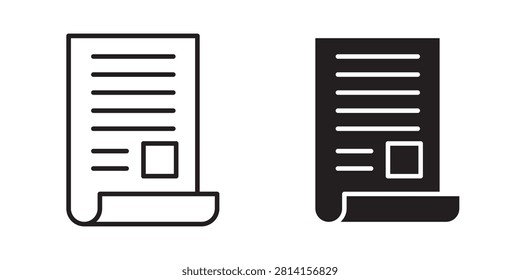 News feed icon editable symbol EPS10..