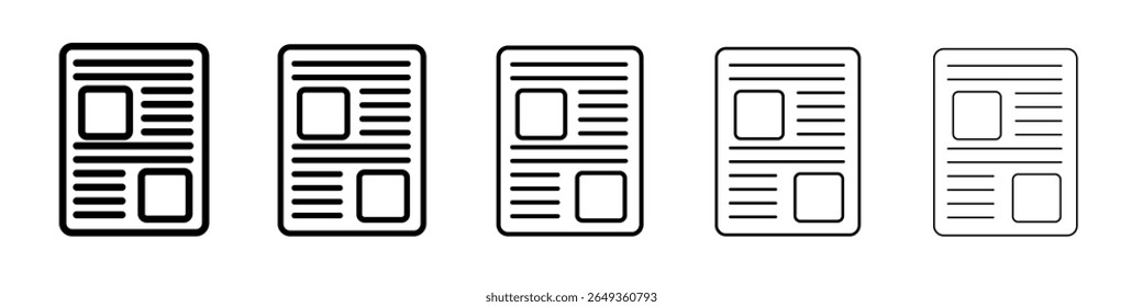 News Feed icon Flat design on isolated background