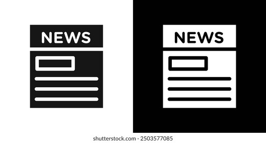 News Feed icon line art vector